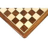 21 inches Large Chess board in Golden Rosewood & Maple Wood - 55 mm Square from Royal Chess Mall