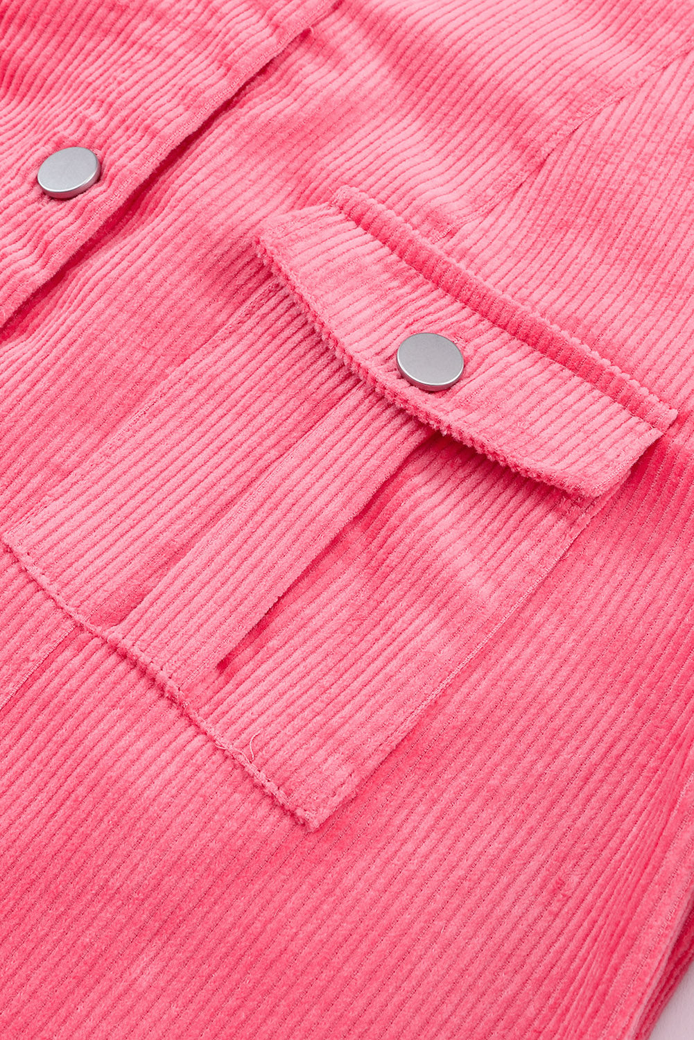 Claire Buttoned Flap Pocket Corduroy Jacket from Threaded Pear
