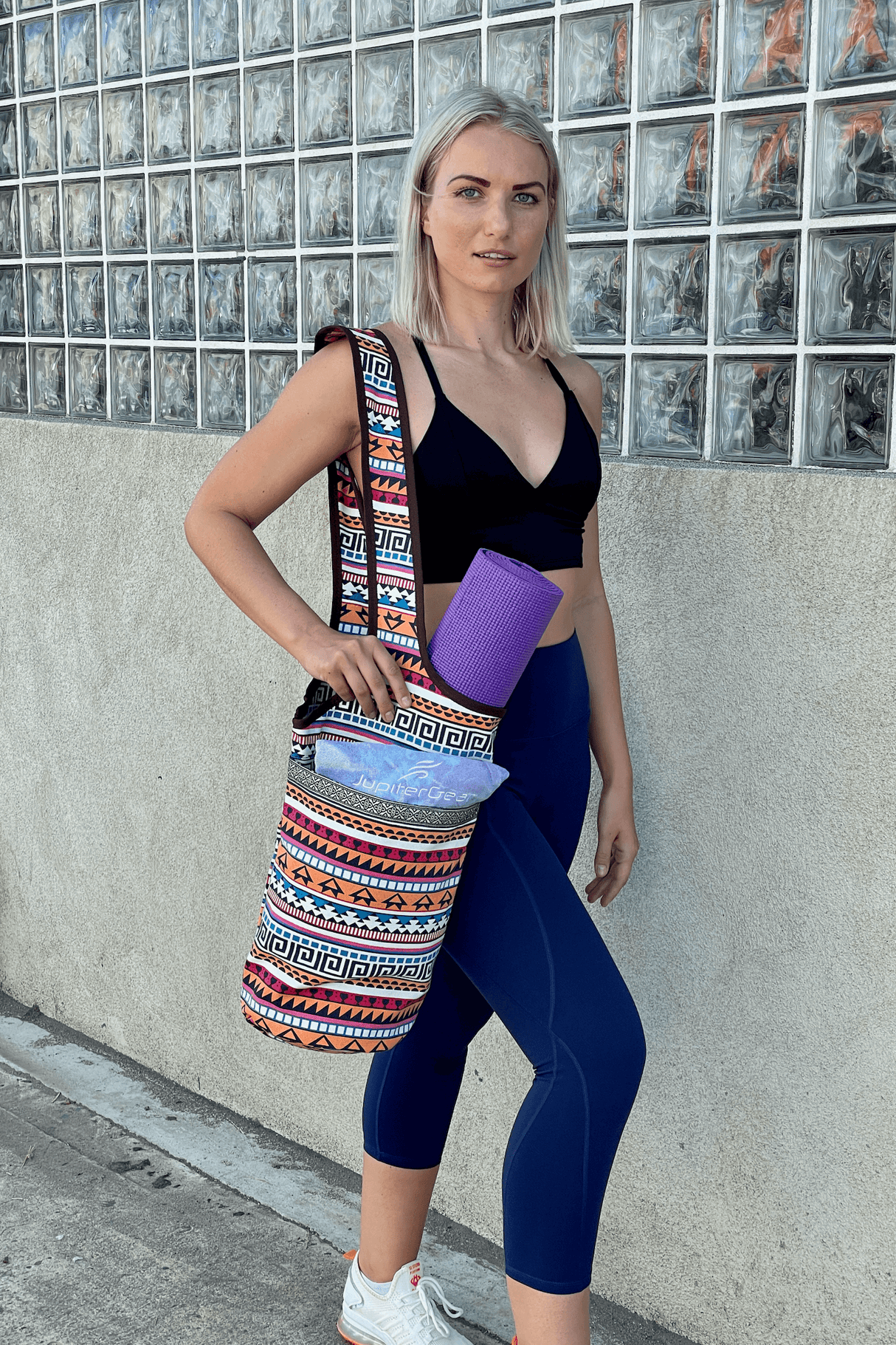 JupiterGear Yoga Mat Carrying Tote Bag with Large Pockets from Jupiter Gear