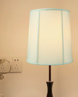 Drum 14"W x 15"H Lampshade with Piping Eggshell From LampsUSA