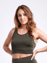 JupiterGear Racerback Lightweight Training Crop Tank Top from Jupiter Gear
