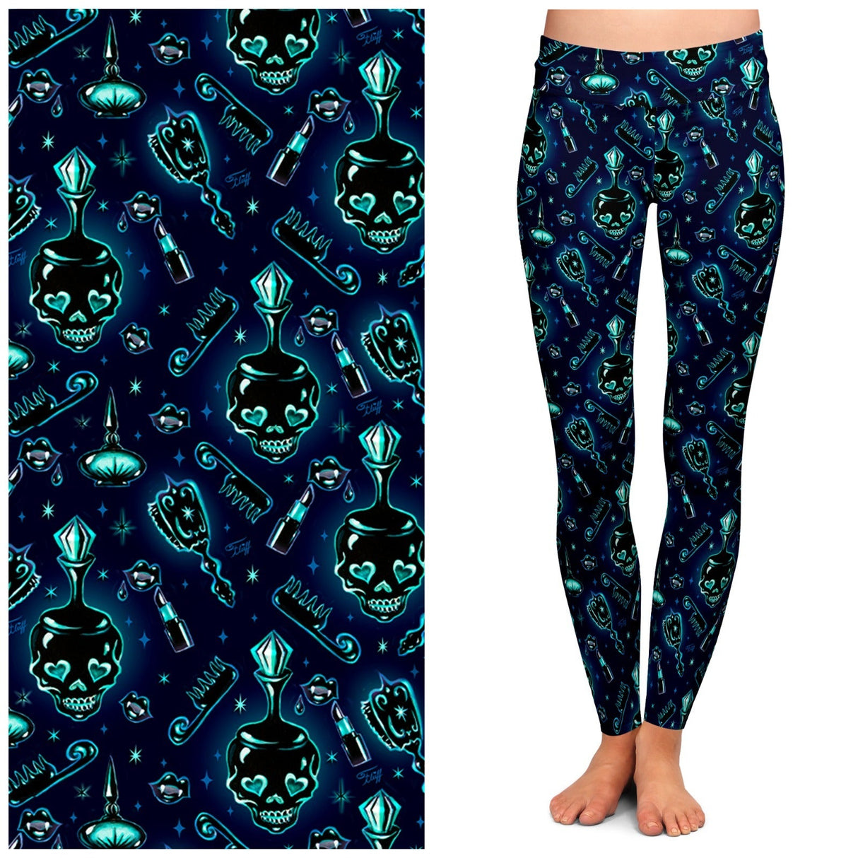 Dark Desire Leggings by Miss Fluff x Lipstick & Chrome From Quirks!