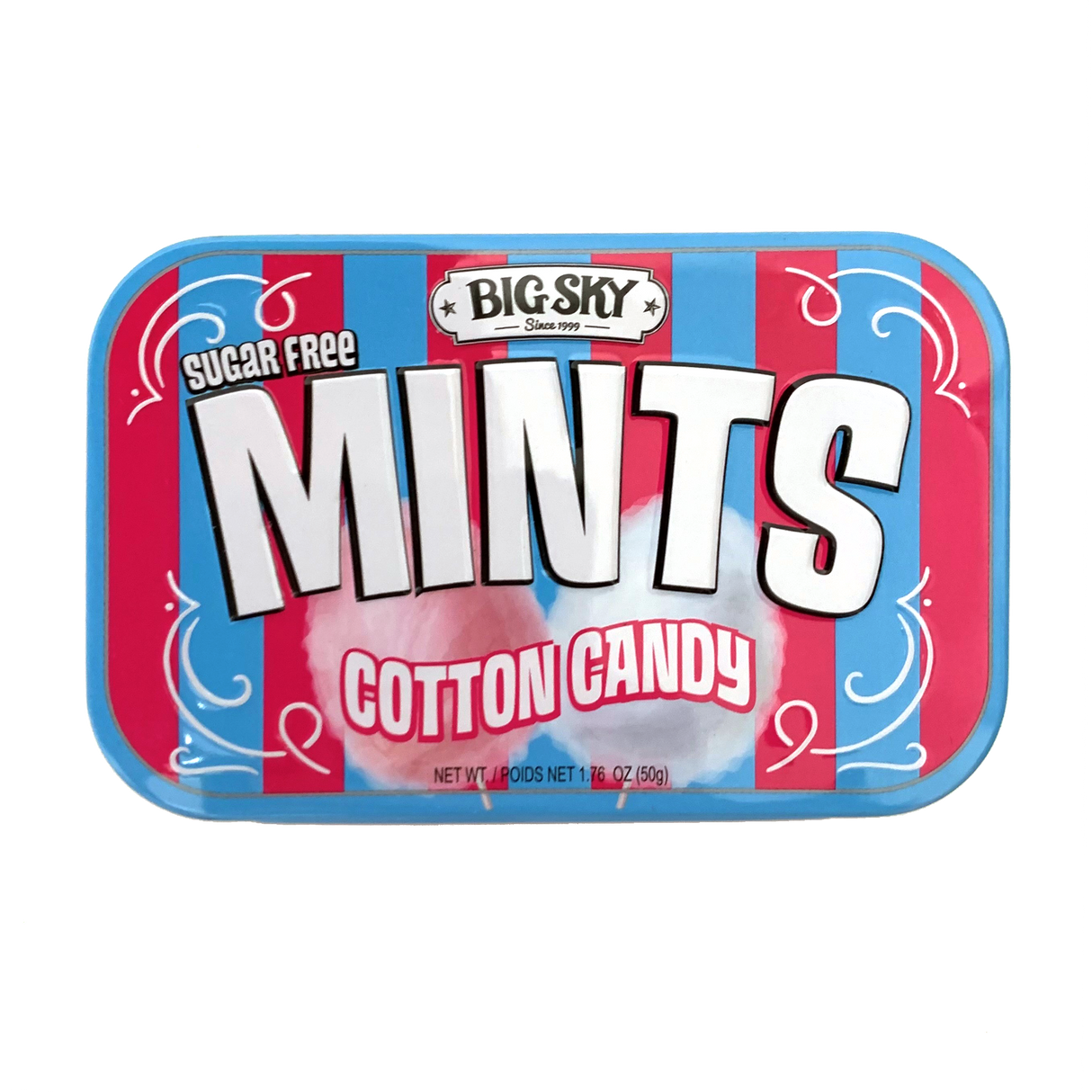 Big Sky Mints - Cotton Candy Mints (50g) 6Pack from PETEZ POP WHOLESALE