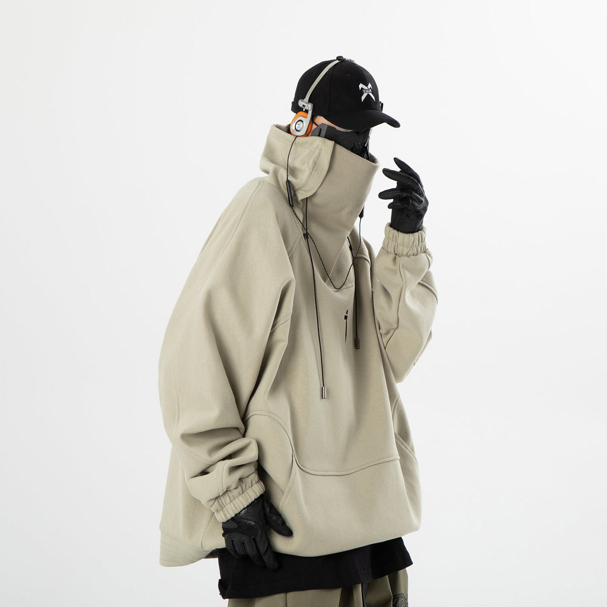 Precision Tactical High Neck Olive Sweater