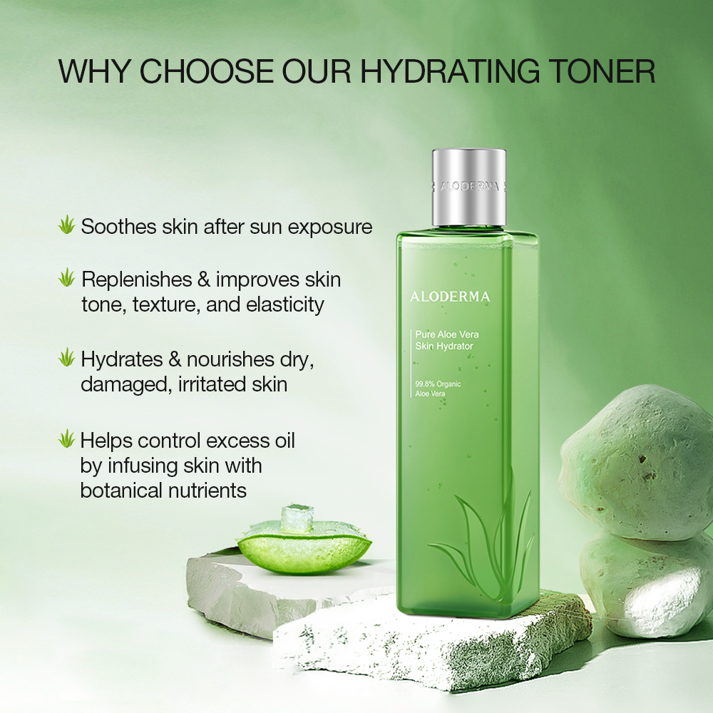 Pure Aloe Vera Skin Hydrator - 99.8% Organic Aloe from ALODERMA