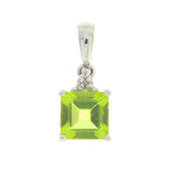 Peridot Diamond Fashion Pendants Sterling Silver 1.01ct from Bids.com