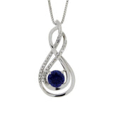 Created Sapphire Fashion Pendants Sterling Silver from Bids.com