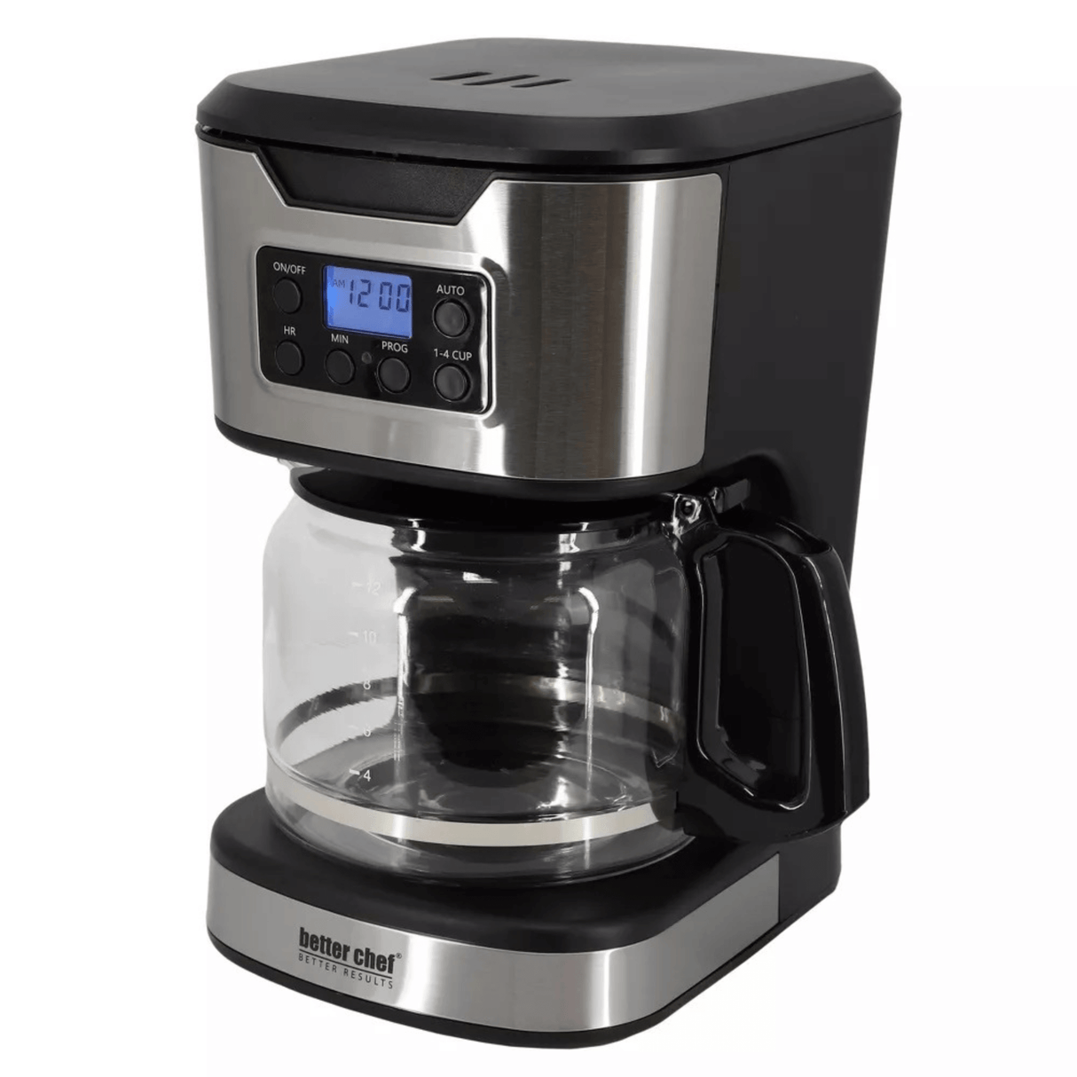 Better Chef 12-Cup Programmable Coffee Maker with Stainless Steel Accents from Jupiter Gear Home