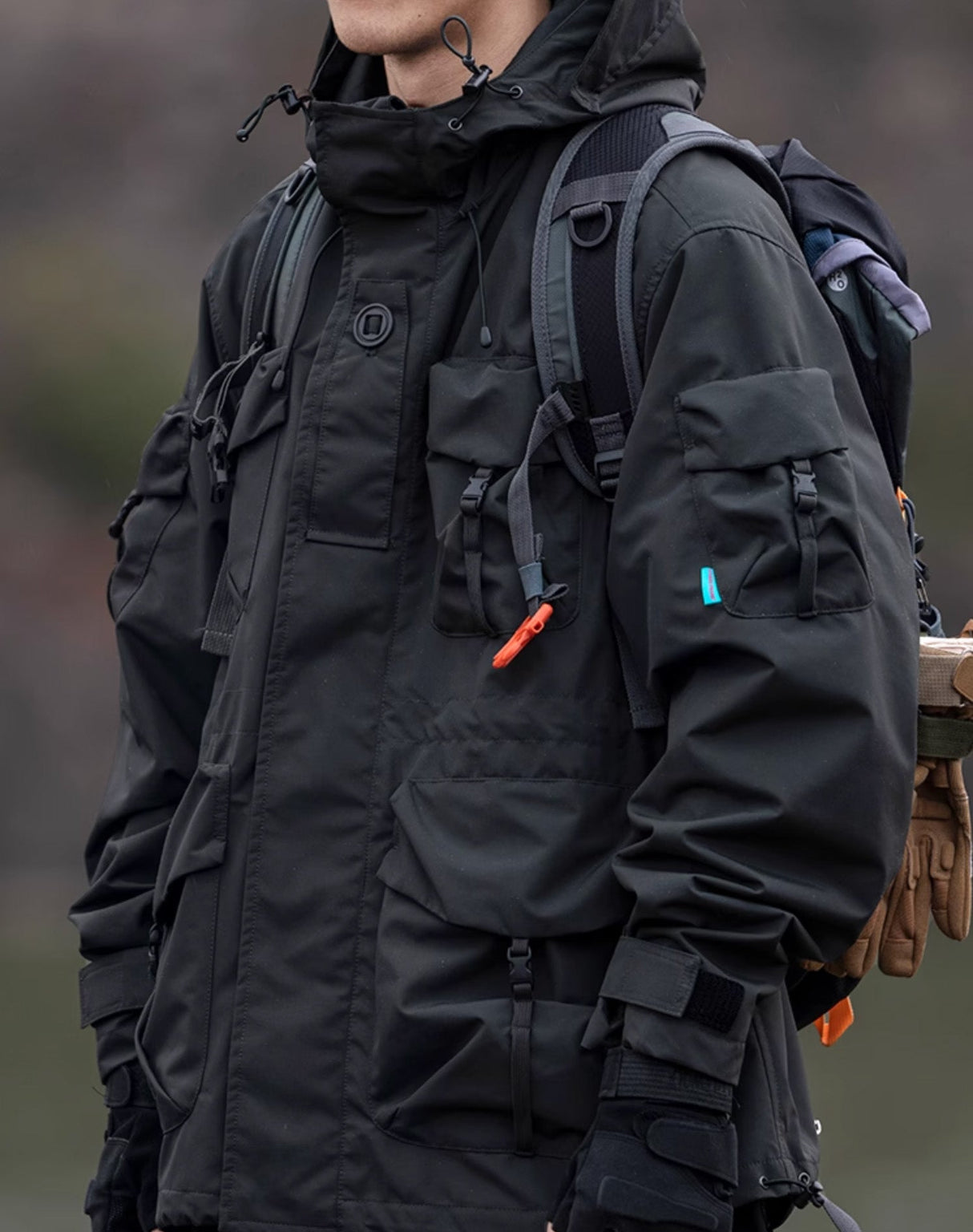 J88 Black Heavy Tactical Wilderness Jacket From Niepce Inc