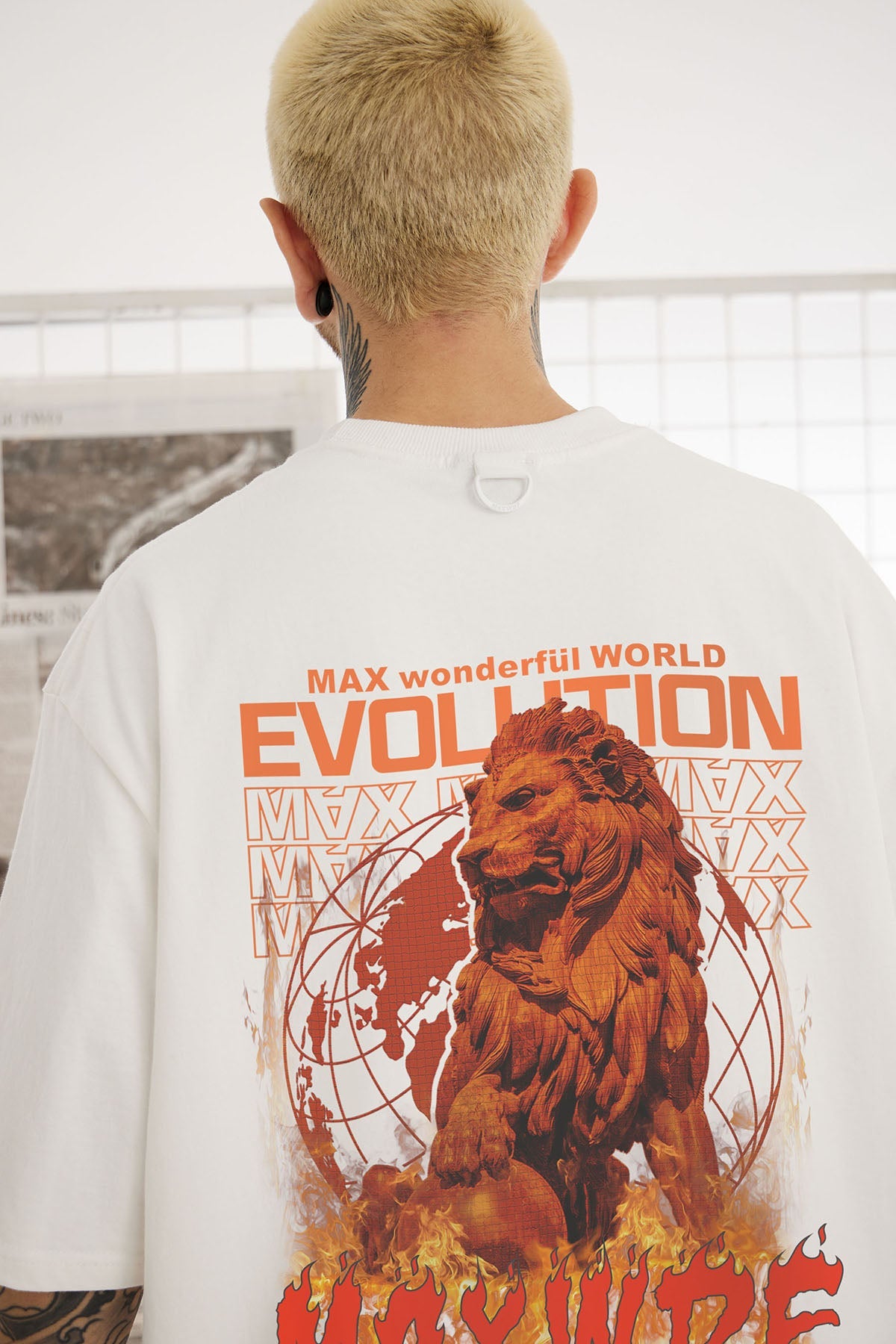 Burning Lion Tee from Niepce Inc