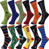 30-Pairs Women's Fun Patterned Cotton-Blend Crew Socks Assorted Pairs from PremiumBrandGoods