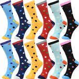 30-Pairs Women's Fun Patterned Cotton-Blend Crew Socks Assorted Pairs from PremiumBrandGoods
