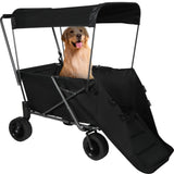 Folding Dog Wagon Cart with Extendable Rear End Heavy Duty From Redcamp