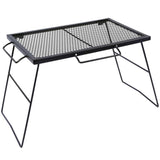 Portable Heavy Duty Folding Steel Campfire Grill Grate for Outdoor Cooking, Black From Redcamp