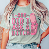 Did I Ask Tee From Peachy Sunday