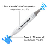 Double-Ended Alcohol Markers 120 Colors from KINGART