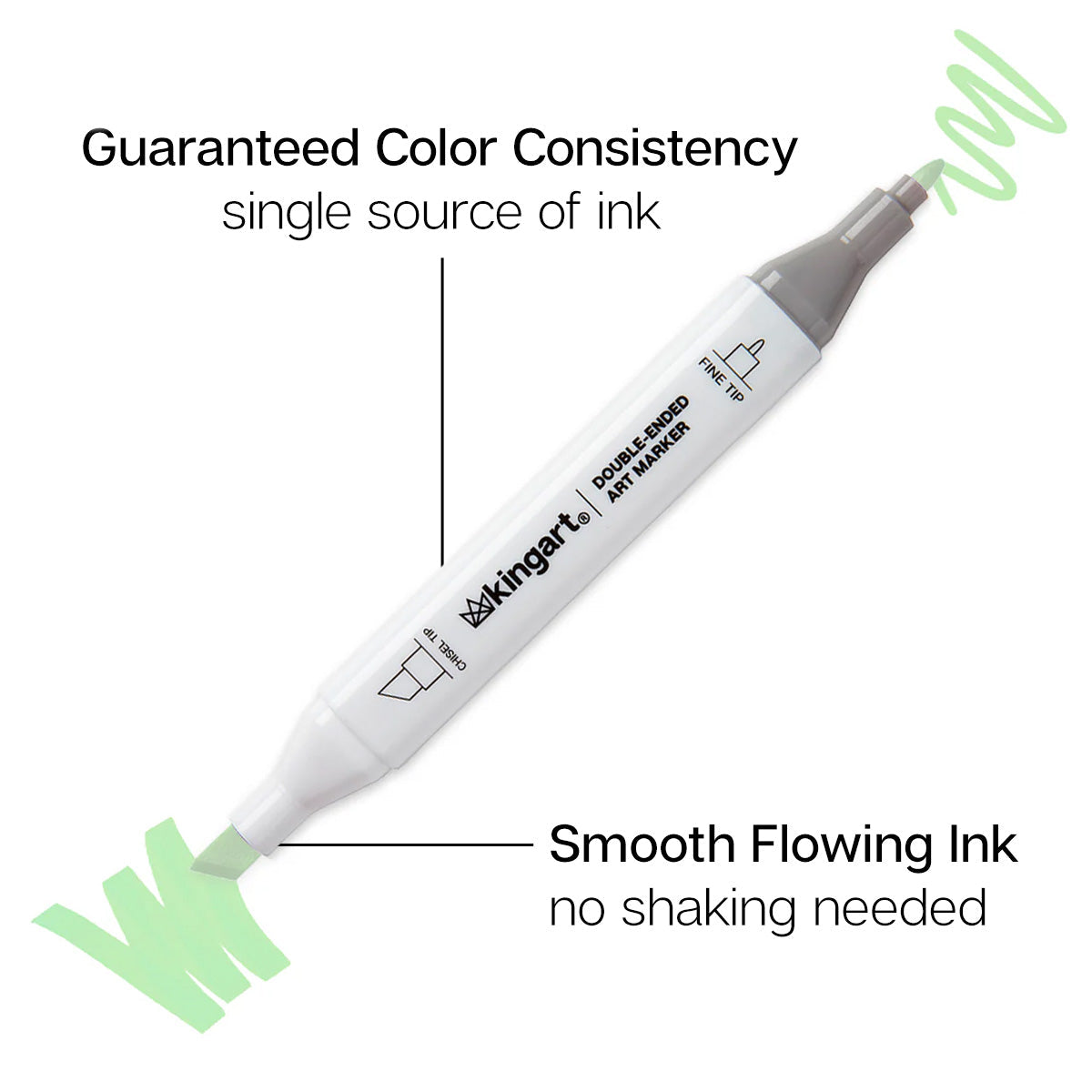 Double-Ended Alcohol Markers 12 Floral Colors from KINGART