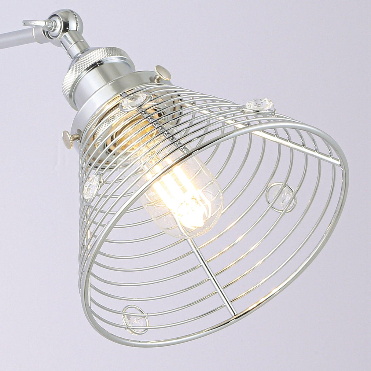 Light Modern Silver Wall Scone Light From ParrotUncle