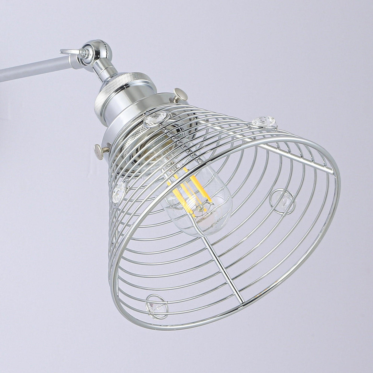 Light Modern Silver Wall Scone Light From ParrotUncle