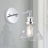 Light Modern Silver Wall Scone Light From ParrotUncle