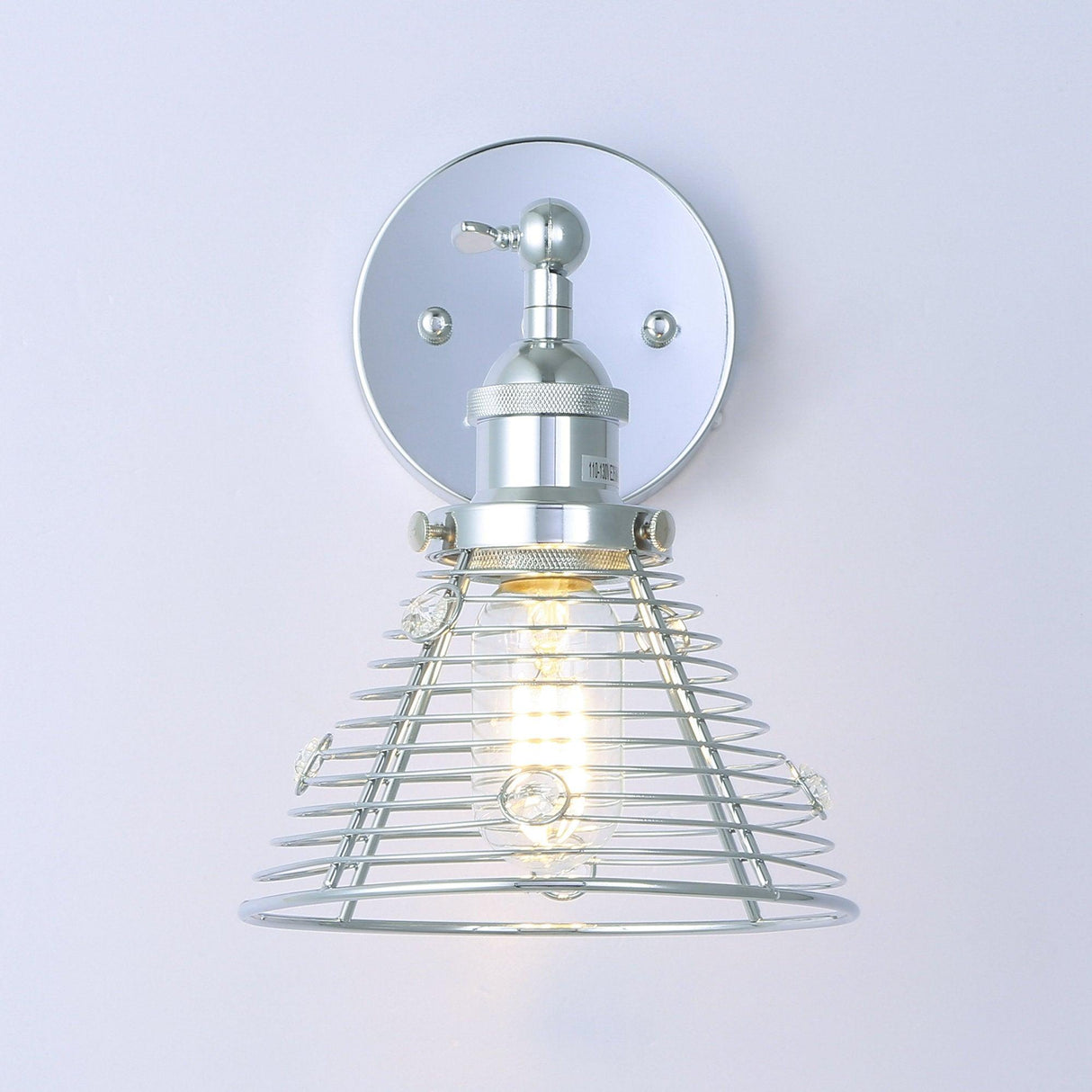 Light Modern Silver Wall Scone Light From ParrotUncle