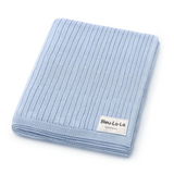 Organic Ribbed Knit Cotton Baby Blanket from Bleu La La