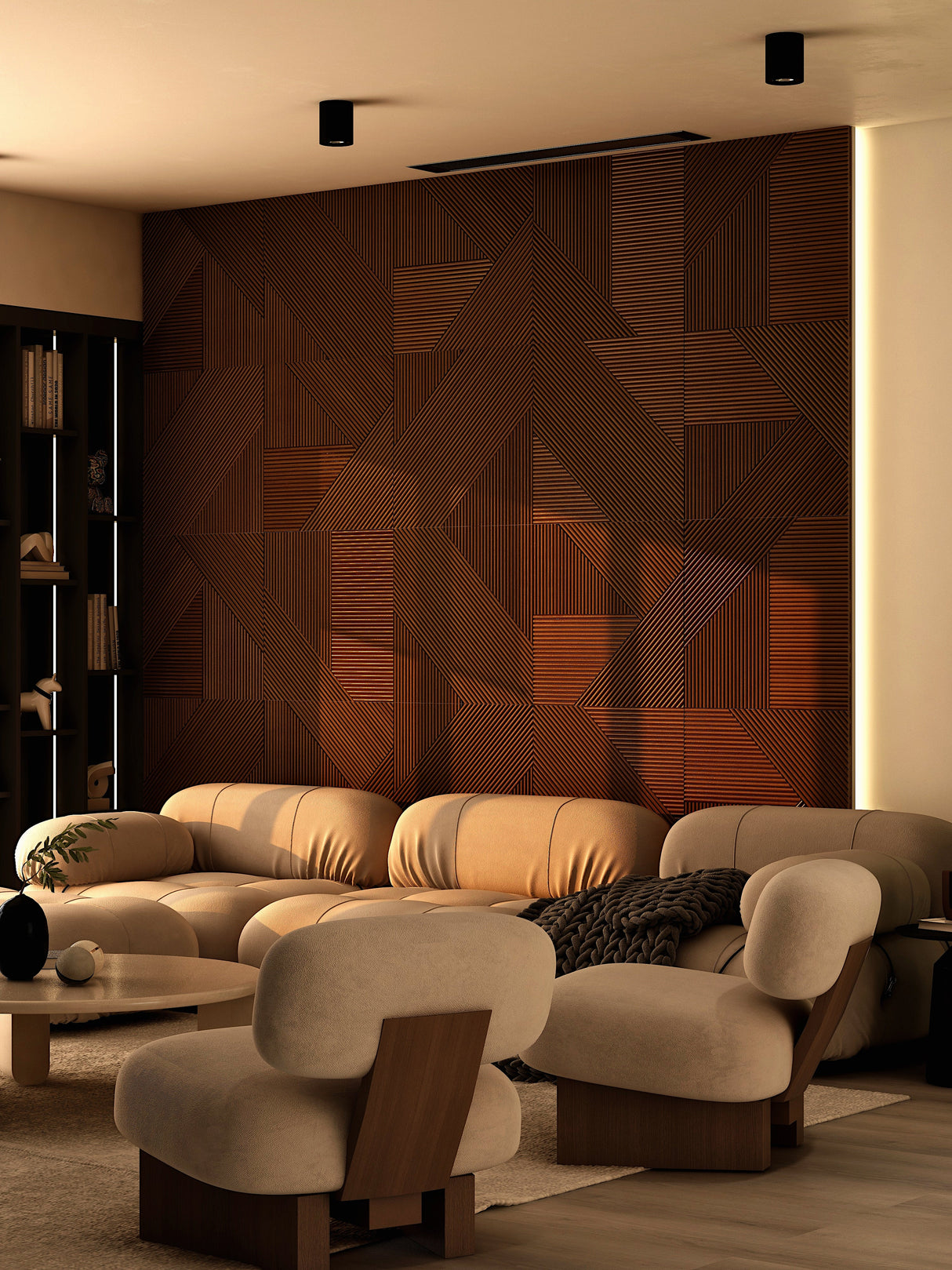 Modern Solid Wood Panel from Ozarké