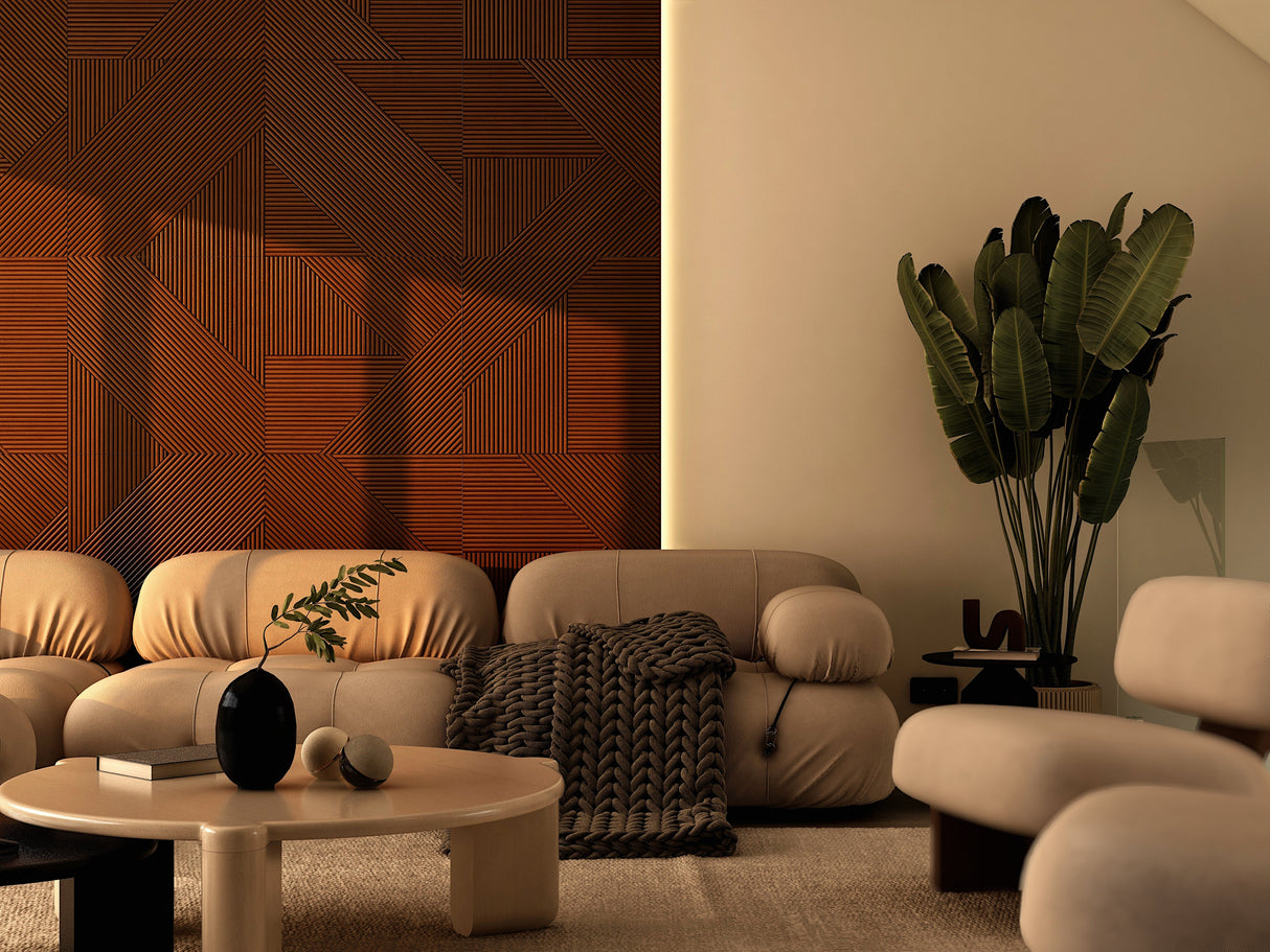 Modern Solid Wood Panel from Ozarké