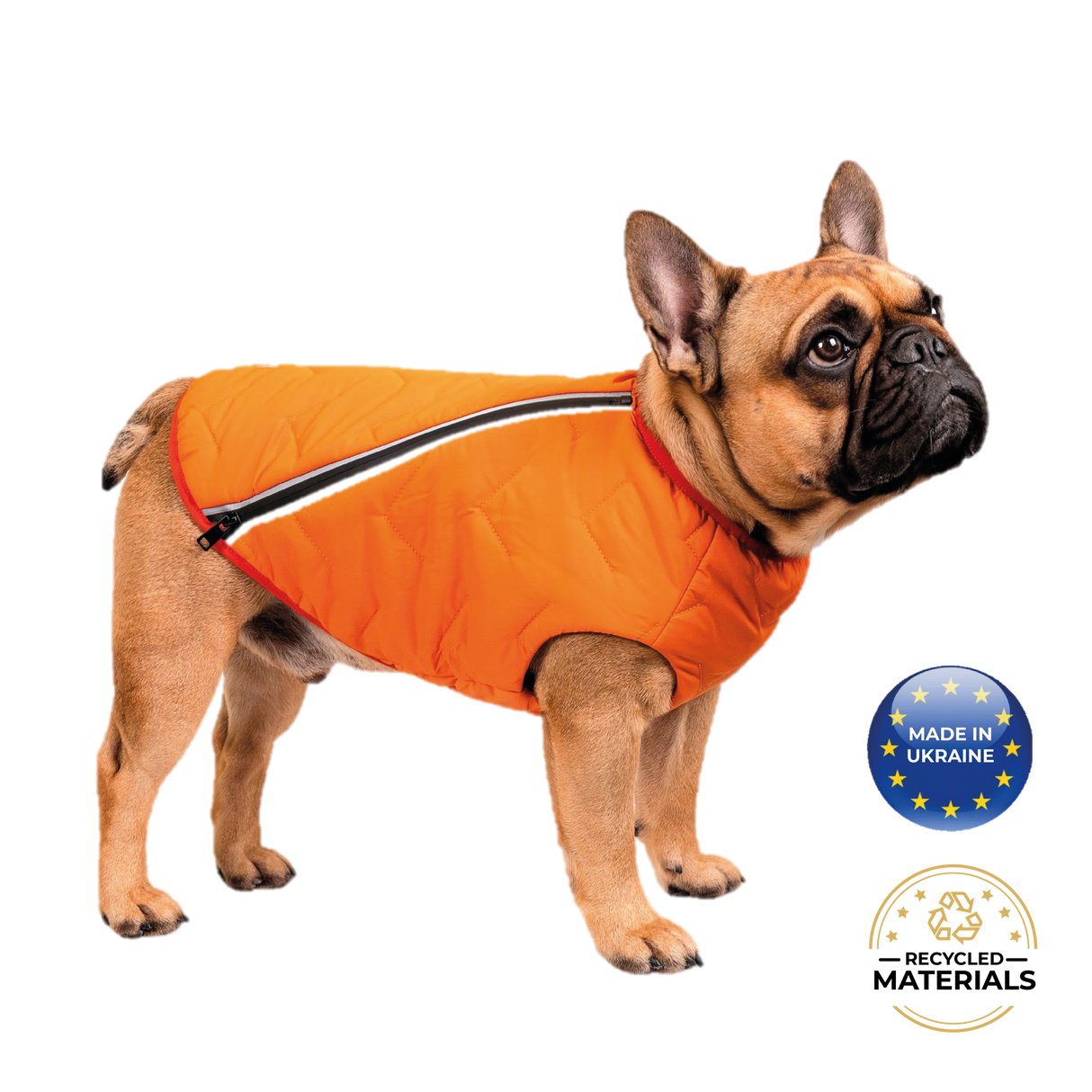 Sustainable Eco-Friendly Dog Jacket / Vest - Made in Ukraine from Bonne et Filou