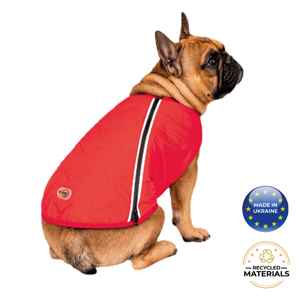 Sustainable Eco-Friendly Dog Jacket / Vest - Made in Ukraine from Bonne et Filou