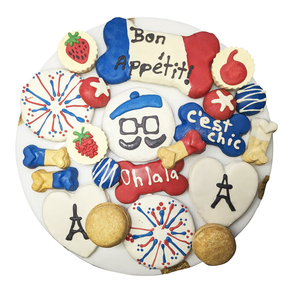 French Themed Dog Treats Gift Box from Bonne et Filou
