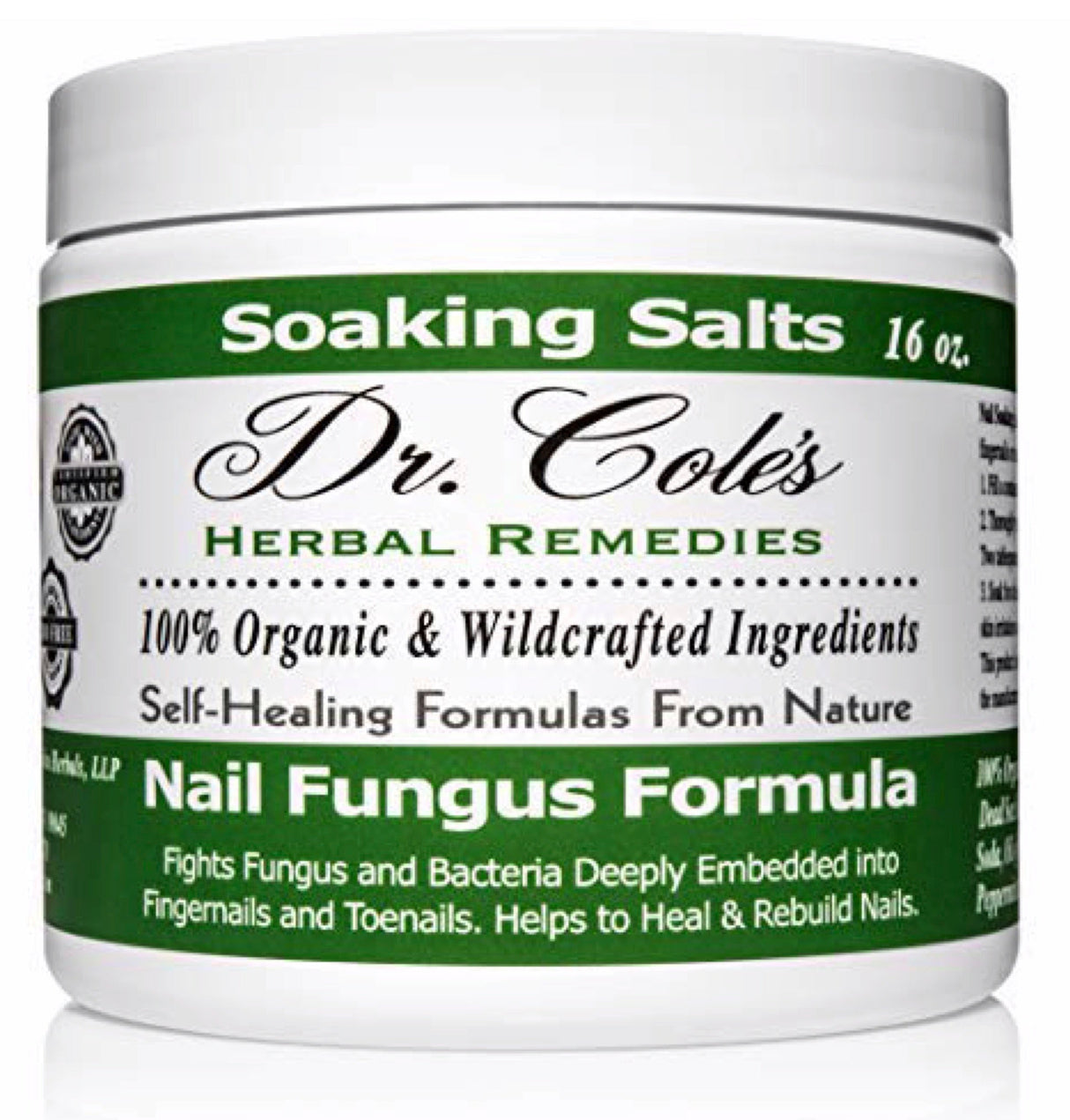 Dr. Cole's Organic Nail Fungus Salts Formula from COLEHERBALS