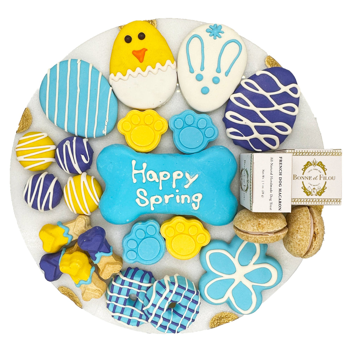 Spring Themed Dog Treats Gift Box from Bonne et Filou