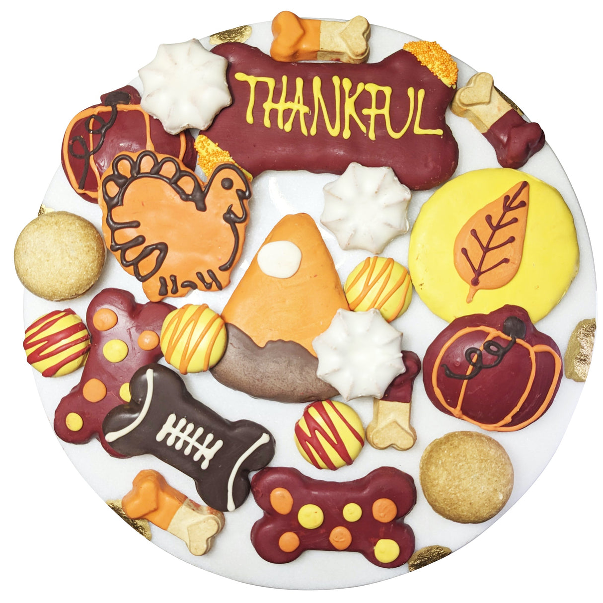 Thankful Themed Dog Treats Gift Box from Bonne et Filou