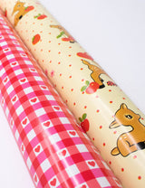 Oh Deer and Red Gingham Hearts Gift Wrap - 2 pack from Wildflower Cases