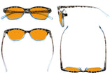 Orange Lens Cat Eye Blue Light Blocking Reading Glasses DS9111 (10 Pack) From eyekeeper
