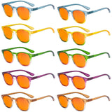 Orange Tinted Blue Light Blocking Reading Glasses Computer Readers DS144 (10 Pack) From eyekeeper