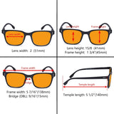 Orange Tinted Blue Light Blocking Reading Glasses DST1804 (10 Pack) From eyekeeper