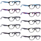 Cat-eye Patterned Design Reading Glasses R074S (10 Pack) From eyekeeper