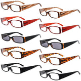 Stylish Ladies Reading Glasses Include Sunglasses R040 (10 Pack) From eyekeeper