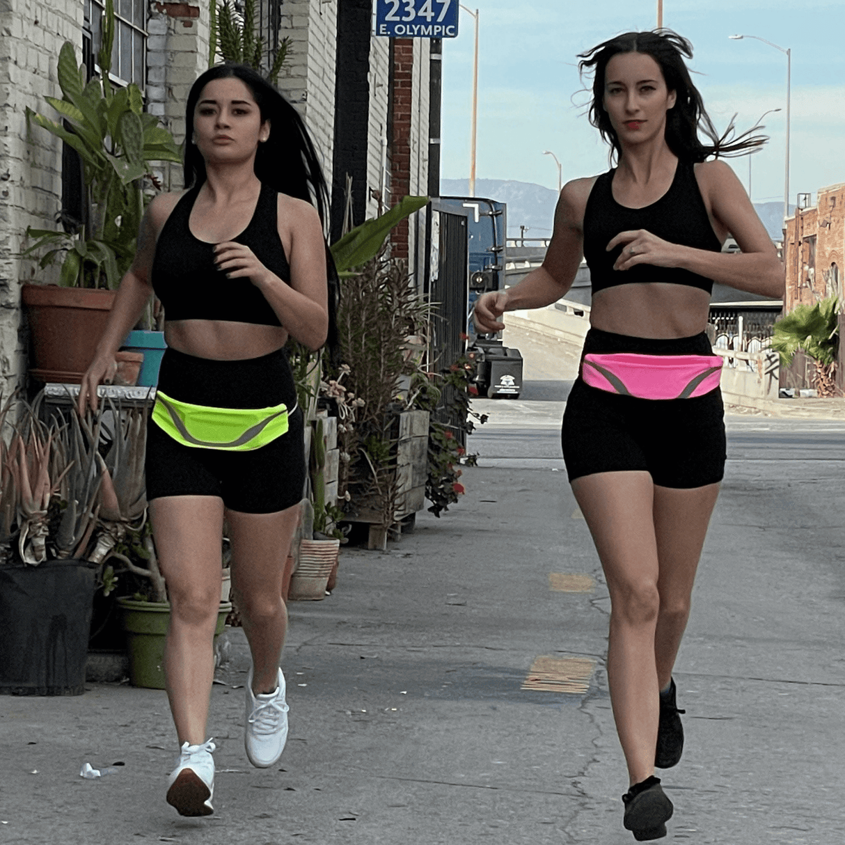 Water-Resistant Sport Waist Pack Running Belt with Reflective Strip from Jupiter Gear