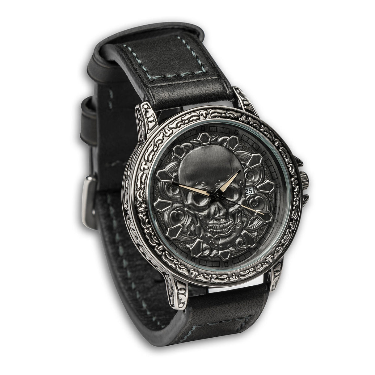 Carved Skull 3D Unisex Watch from Zapps Clothing