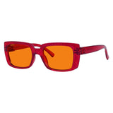 Blue Blocking Orange Glasses for Sleep Metalless Screwless NR9107-B98 (100%) from eyekeeper