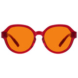 Blue Blocking Orange Glasses Oversized Metalless Nighttime Eyewear R2317-B98 (100%) from eyekeeper