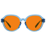 Blue Blocking Orange Glasses Oversized Metalless Nighttime Eyewear R2317-B98 (100%) from eyekeeper