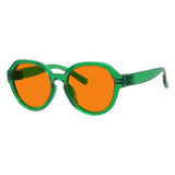Blue Blocking Orange Glasses Oversized Metalless Nighttime Eyewear R2317-B98 (100%) from eyekeeper