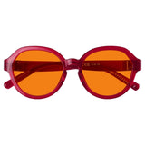 Blue Blocking Orange Glasses Oversized Metalless Nighttime Eyewear R2317-B98 (100%) from eyekeeper