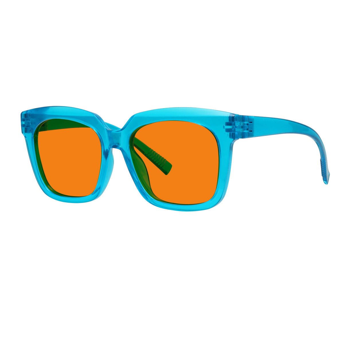 Blue Blocking Orange Lens for Sleep Metalless Glasses R2144-B98 (100%) from eyekeeper