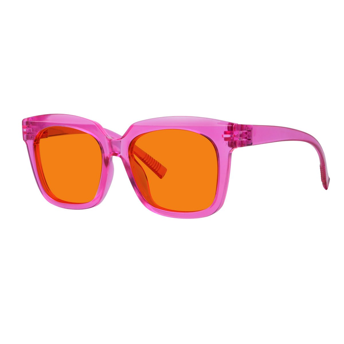 Blue Blocking Orange Lens for Sleep Metalless Glasses R2144-B98 (100%) from eyekeeper