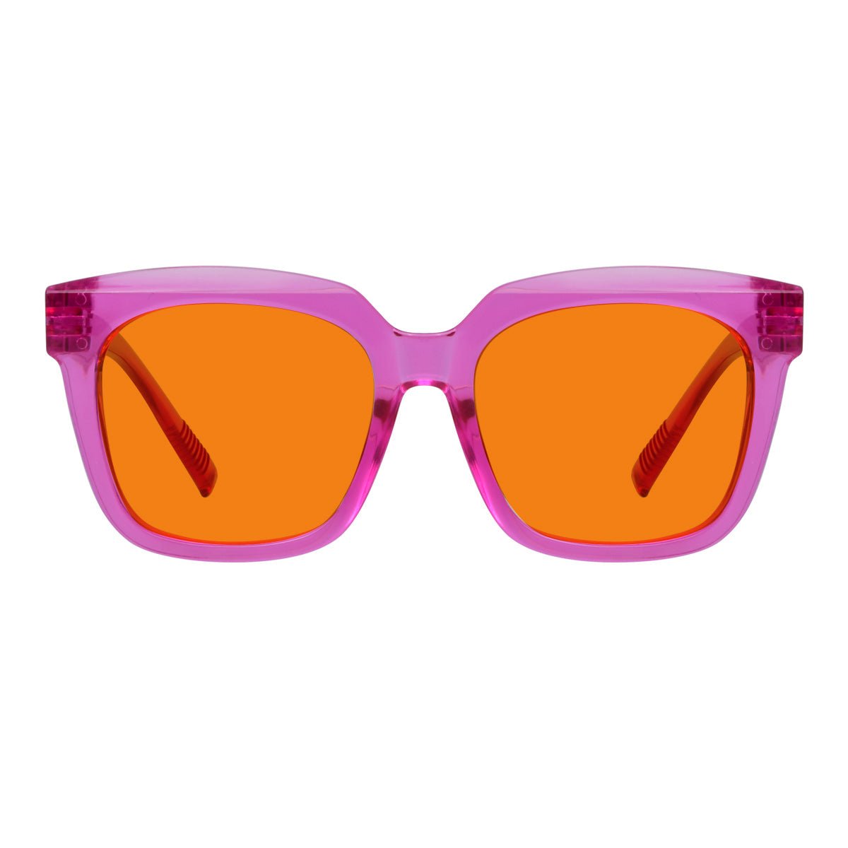 Blue Blocking Orange Lens for Sleep Metalless Glasses R2144-B98 (100%) from eyekeeper